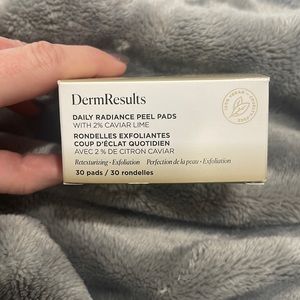 DermResults Daily Radiance Peel Pads with 2% Caviar Lime NWT unopened